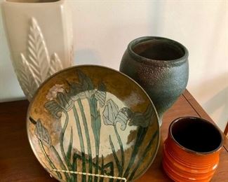 Pretty vintage pottery and decor.