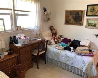 Nightstand and matching desk.  