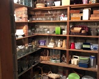 Root cellar filled with goodies.