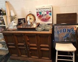 Dining room buffet for serving & storage.