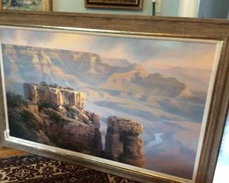 #09      Beautiful !!!             ORIGINAL Oil On Canvas     
               Signed    VERY LARGE                 70" wide x 47 high