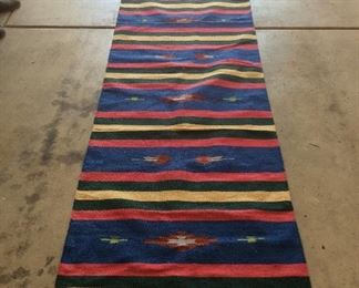#113         Long Hand Woven Tribal         3' wide x 10'  long                                 
          Hall Or Stair Runner      BEAUTIFUL bright Colors   
                                                     $750