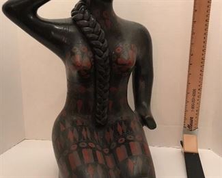 #118           ARTIST Clay Figurine  BEAUTIFUL    20" tall    
                                                 $ 900.