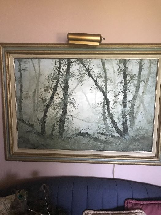 “Huerta Aguiar”
Early Morning Mist In The Woods
(oil on canvas)