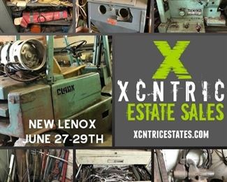 Xcntric Estate Sales : Machine Shop loaded with tools!