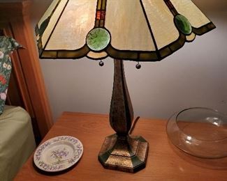 Pair of Stained Glass Lamps