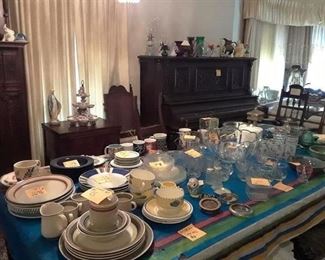 Glassware, Ceramic ware, Microwaves, Punch Bowl