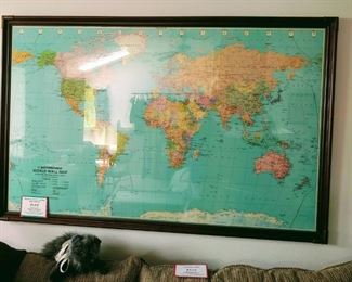 Framed World Map