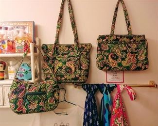 Vera Bradley purses and luggage