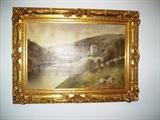 Oil on canvas - Impressionist Style Landscape - circa late 1800's