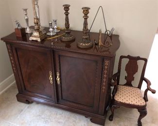 child's victorian chair Bar Cabinet