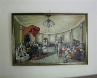 Arabic Scene O/C by "H. Zohoorai"