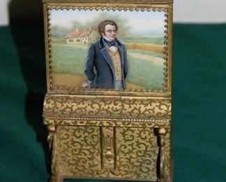 Austrian Bronze Piano w/HP Plaque