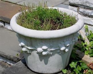 1 of 2 Concrete Planters