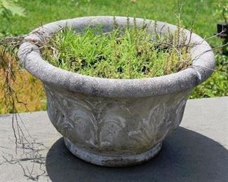 1 of 2 Concrete Planters