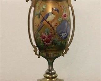 Bronze Hand Painted Urn