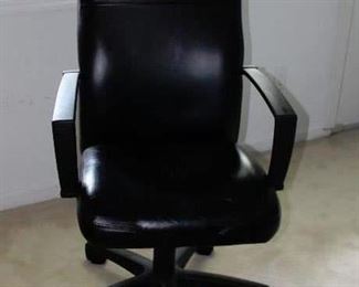One of Two Lazyboy Leather Office Chair