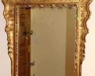 19th C Gesso Gilded Mirror