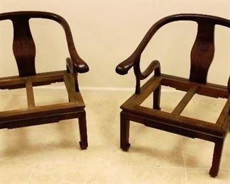 Pair Oriental Style Chairs