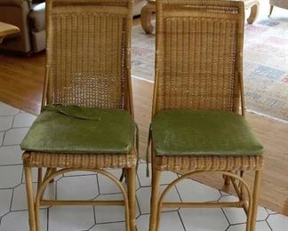 Pair Wicker Chairs