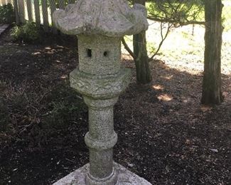 Large granite garden pagoda purchased for over $1200. Selling for $600 5 ft tall cement