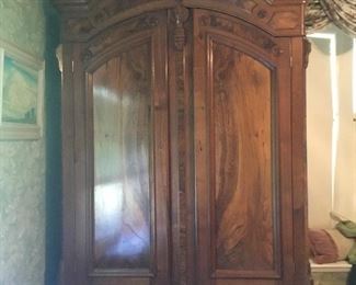 Stunning pristine armoire with 3 large shelves and 2 drawers. $1500.
