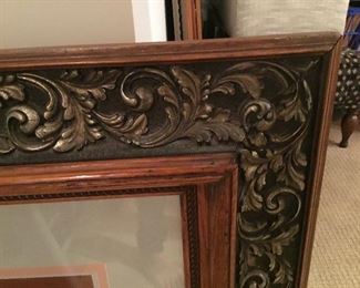 Carved wooden large frame