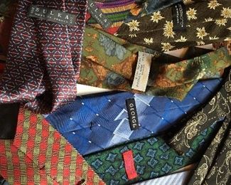 Italian and French silk designer ties $55