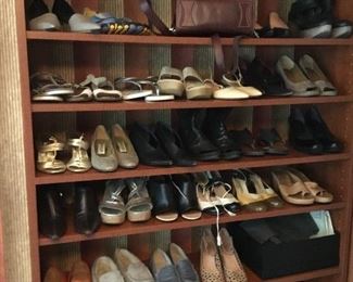 Designer shoes, many unworn or in excellent condition