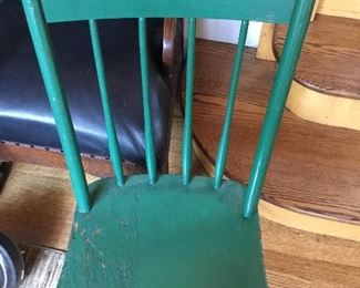 Antique wood kitchen chair $35