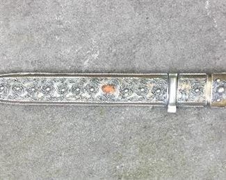 Antique Turkish sterling sword