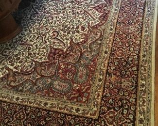Hand knotted wool 8 x 10 rug. $1100
