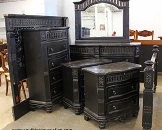 Contemporary Carved 5 Piece Marble Top King Bedroom Set

Auction Estimate $500-$1000 – Located Inside

