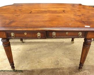 BEAUTIFUL Burl Mahogany 2 Drawer Library Desk in the Manner of Maitland Smith Furniture

Auction Estimate 300-$600 – Located Inside