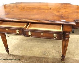 BEAUTIFUL Burl Mahogany 2 Drawer Library Desk in the Manner of Maitland Smith Furniture

Auction Estimate 300-$600 – Located Inside