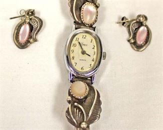  Marked 925 Silver Watch and Matching Earrings

Auction Estimate $20-$50 – Located Inside 