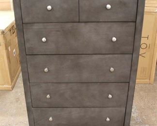  NEW 6 Drawer High Chest in the Grey Wash Finish

Auction estimate $100-$300 – Located Inside 