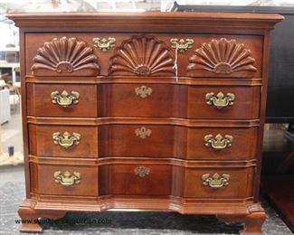  Mahogany “American Drew Furniture” Shell Carved Block Front 4 Drawer Bachelor Chest

Auction Estimate $100-$300 – Located Inside

  