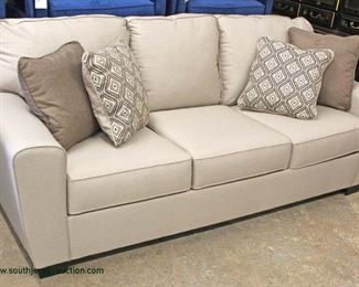  NEW Contemporary “Bench Craft Furniture” Upholstered Sofa with Throw Pillows

Auction Estimate $300-$600 – Located Inside 