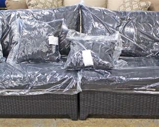  NEW All Weather Wicker 6 Piece Patio Set – still in original wrapper all assemble ready to go

Auction Estimate $400-$800 – Located Inside 