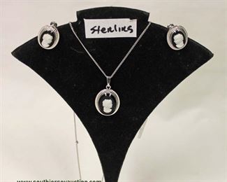  Marked 925 Silver Necklace and Earring Set

Auction Estimate $50-$100 – Located Inside 