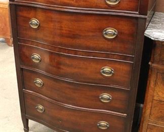 Mahogany “Kindel Furniture” Serpentine Front High Chest

Auction Estimate $100-$300 – Located Inside