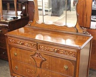 Depression Walnut Two Tone Dresser with Mirror

Auction Estimate $100-$300 – Located Inside