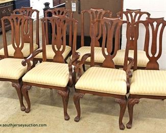 BEAUTIFUL

“Harden Furniture”  9 Piece Mahogany Banded and Inlaid Double Pedestal

Dining Room Table and 8 SOLID Mahogany Carved Paw Foot Dining Room Chairs

Auction Estimate $1500-$2500 – Located Inside