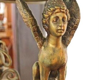 French Style Bronze Lady and Lion Base Porcelain Plate Top Table

Auction Estimate $200-$400 – Located Inside