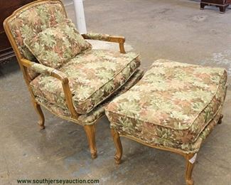 3 Piece Set

PAIR of Country French Style Upholstered Arm Chairs with Ottoman

Auction Estimate $100-$300 – Located Inside