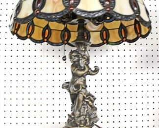Leaded Glass Shade Cherub Figure Base Lamp

Auction Estimate $100-$300 – Located Inside