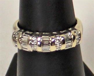  14 Karat White Gold 1 CTW Round and Baguette Diamond Band Ring

Auction Estimate $500-$1000 – Located Inside

  