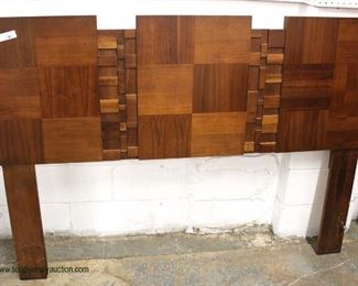  Mid Century Modern Walnut 3 Piece Headboard, Dresser with Mirror and Night Stand in the Brutus Style

Auction Estimate $300-$600 – Located Inside 