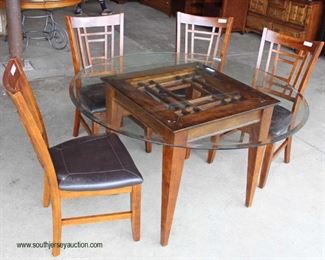  Contemporary 5 Piece Mahogany Finish Kitchen Table and 4 Chairs

Auction Estimate $100-$300 – Located Dock

  